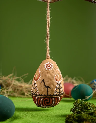 Souvenir „Ostereier-Storch“ – Trypillia-Sammlung
