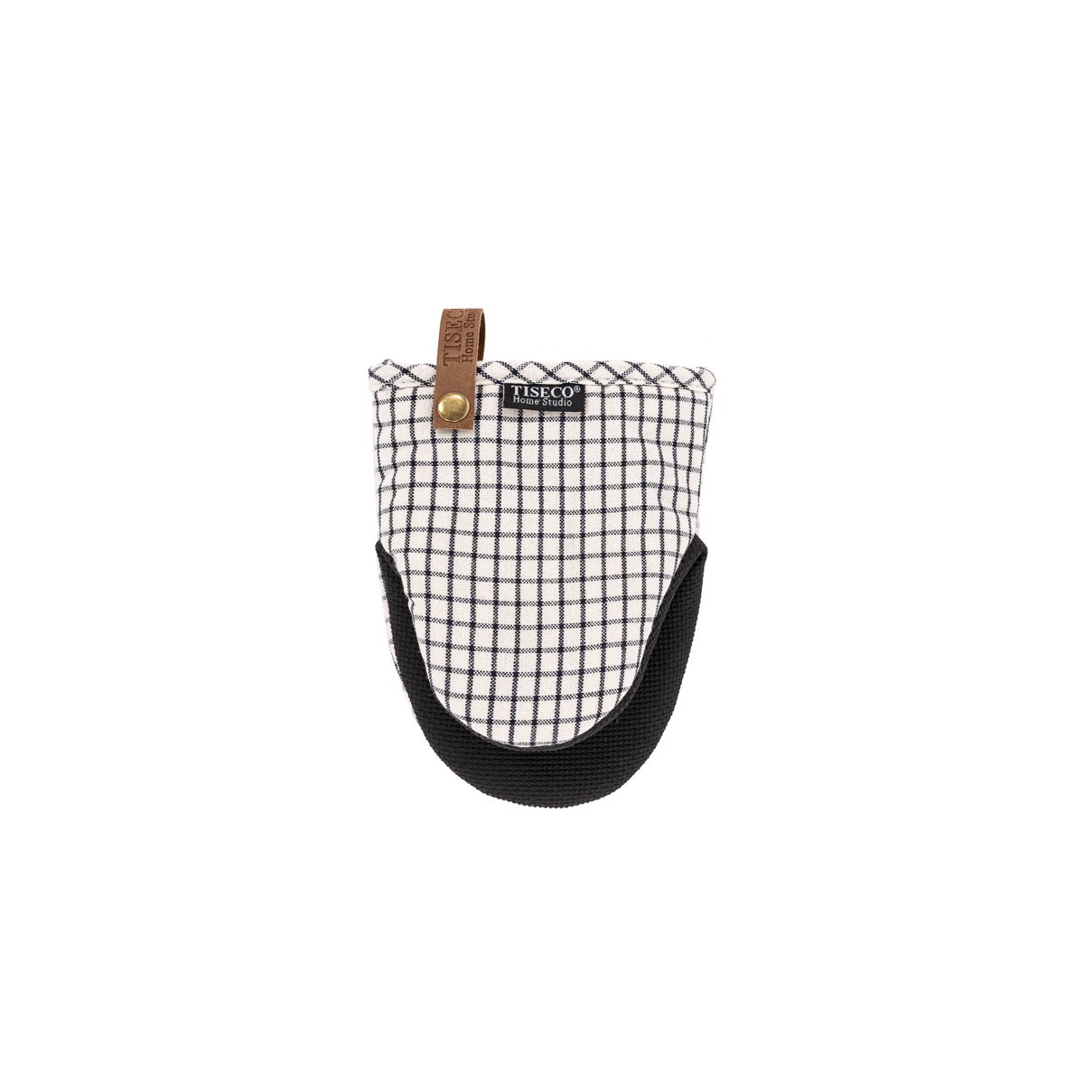 Pinza SHERLOCK TARTAN - SET/2 - 14x18 cm, negro/blanco