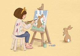 Ansichtkaart Belle Artist