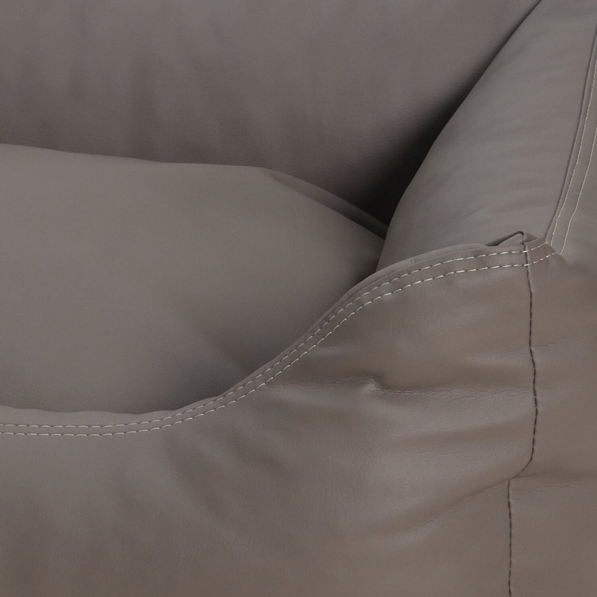 Hundebett Box Bett Saddle Kunstleder taupe