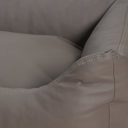 Hundebett Box Bett Saddle Kunstleder taupe
