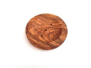Round Soap Dish Olive wood soap dish
