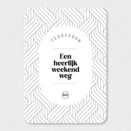 Tegoedbon | Een heerlijk weekendje weg