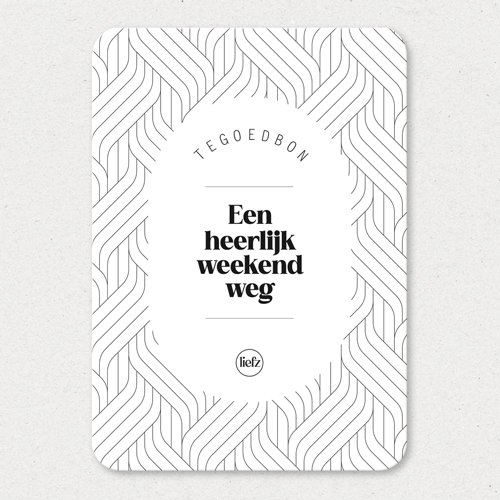 Tegoedbon | Een heerlijk weekendje weg