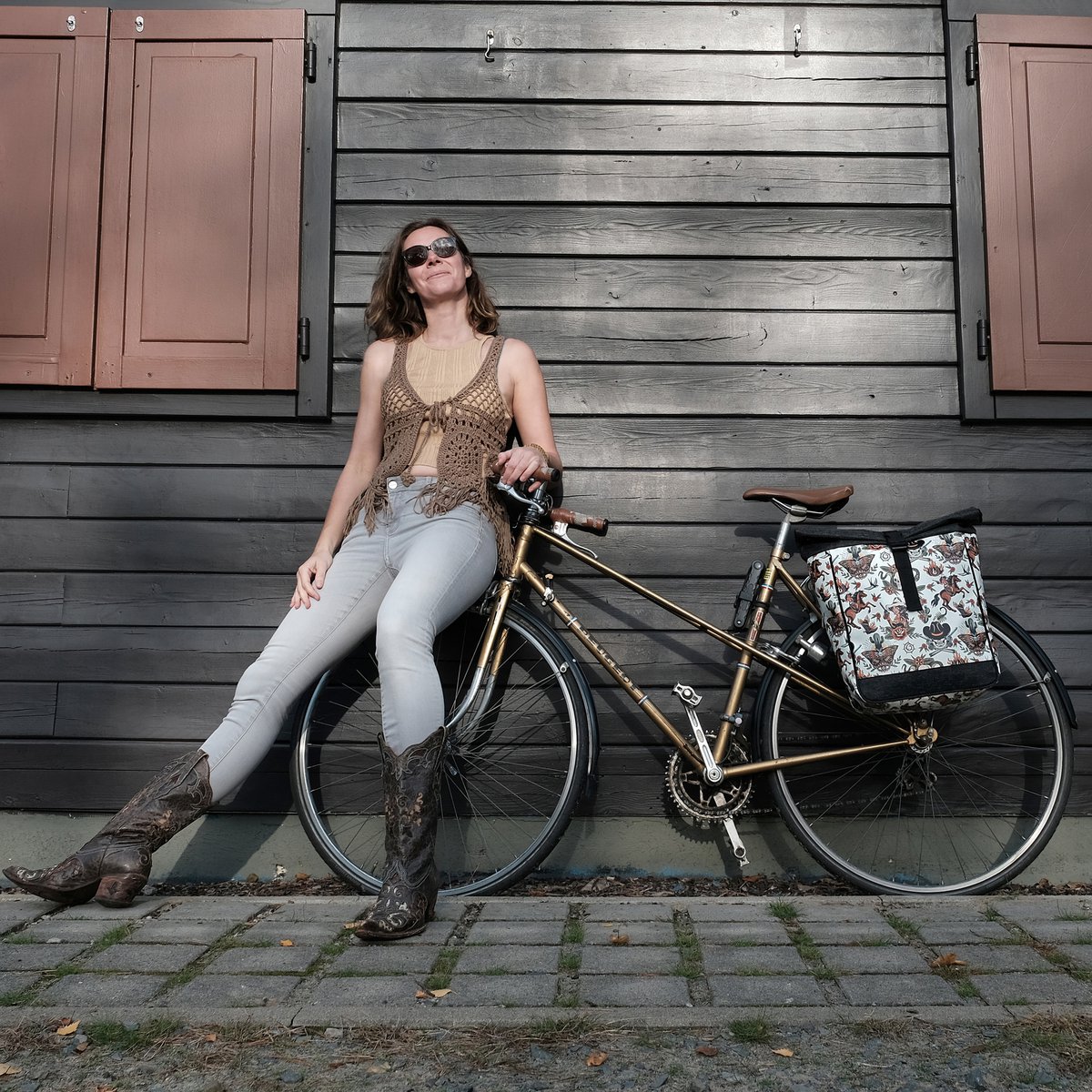 Combinaison sac à vélo / porte-bagages.