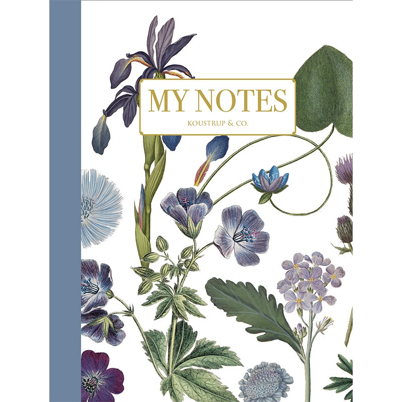 Note Booklet - Blue floral