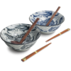 Edo Dragon Ramenbowlset, 20,5x8cm, 2 pers., giftbox