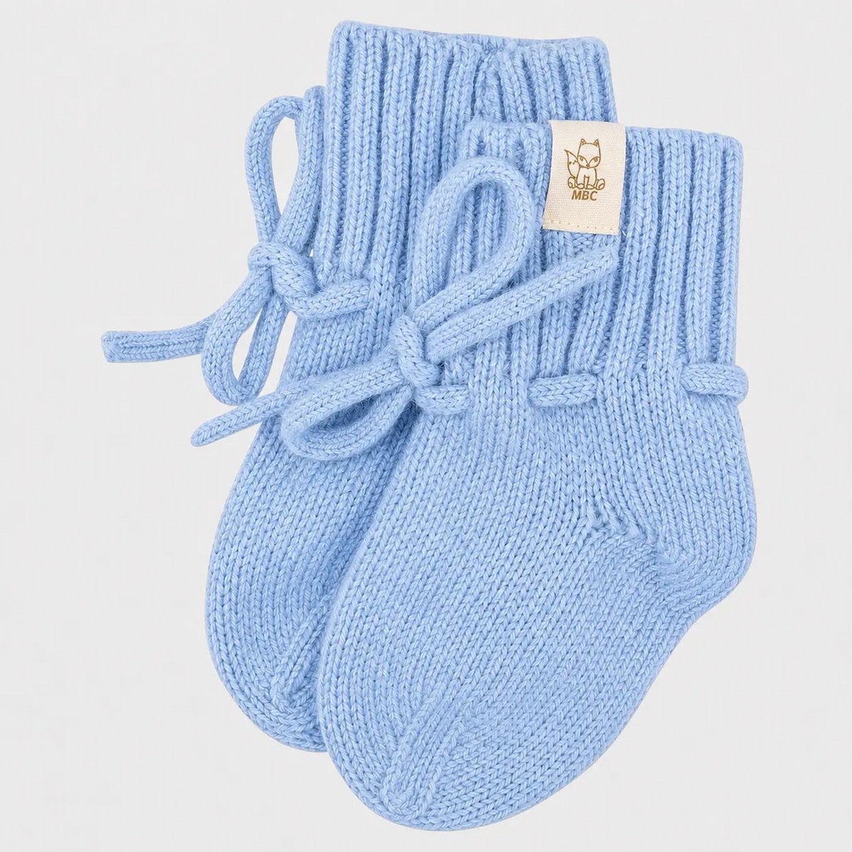 Le Chausson Bébé Bleu Clair | Laine mérinos et cachemire