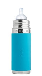 Pura Trinksauger Thermosflasche 260 ml + Aqua Sleeve