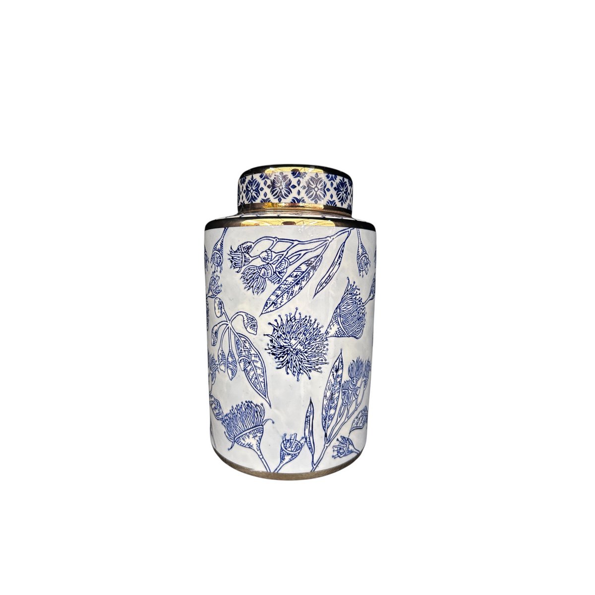 Florero de Porcelana Azul y Blanca (Para Cocina Hogar)