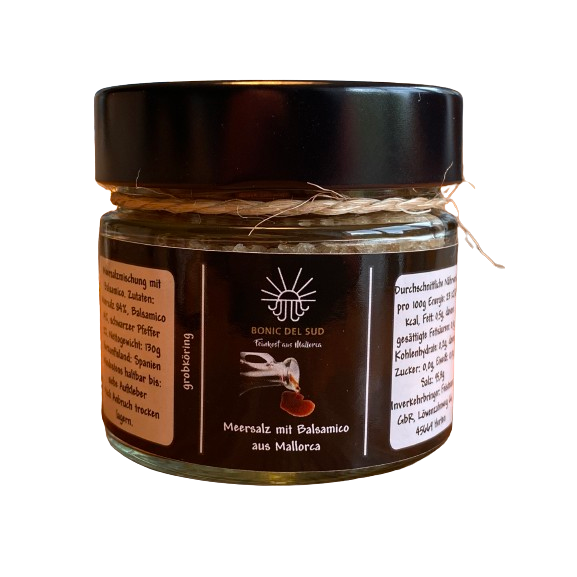 Sea salt with balsamic vinegar from Mallorca