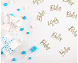 Confettis en bois - Bébé - 18 pièces