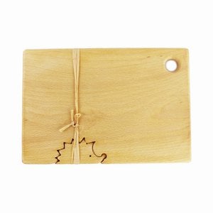 Breakfast board for children with a small hedgehog