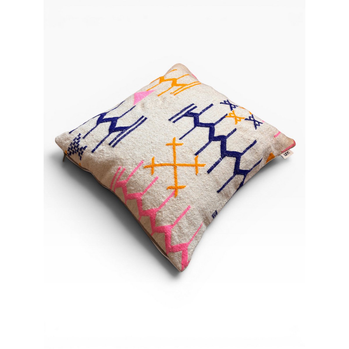 LEI! Kissen - Kleurrijke lijn - 60 x 60