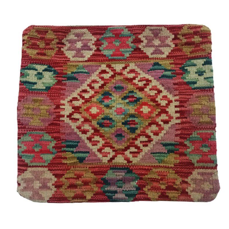 Kilim Ręcznie tkana poszewka na poduszkę orzechową