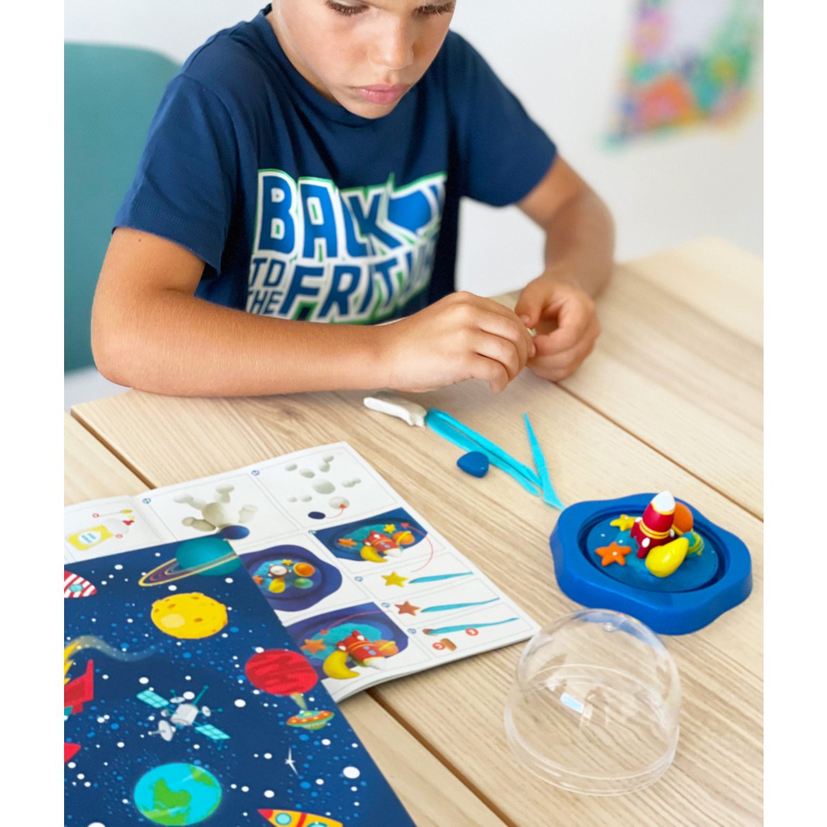 Conjunto de arte de cohete globo
