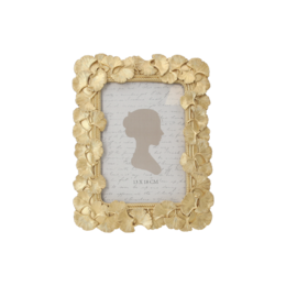 Decorative gold gray resin photo frame 27.5x32 cm