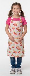 Peach apron child