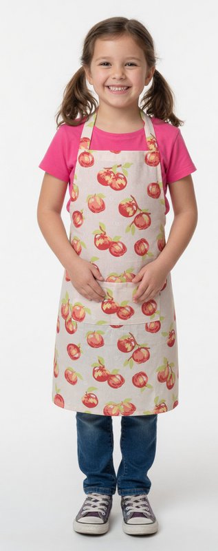 Peach apron child