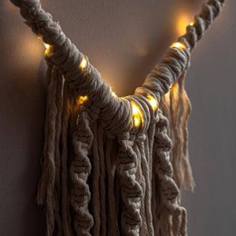 Amor Amor Coeur illuminé fait à la main