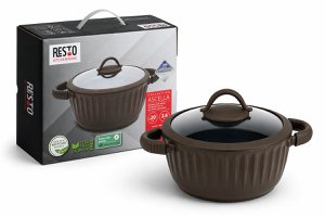 Resto Ascella Braadpan – 2.6 L – Met Deksel – PFAS-vrije Antiaanbaklaag – Geschikt voor Inductie & Alle Warmtebronnen – Gerecycled Aluminium 