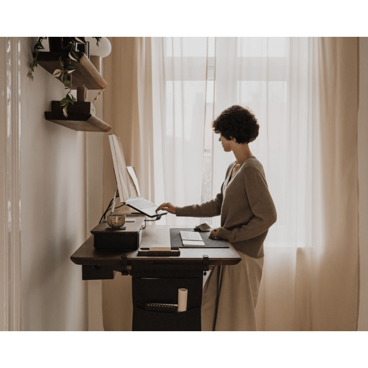 Support pour ordinateur portable pour étagère de bureau