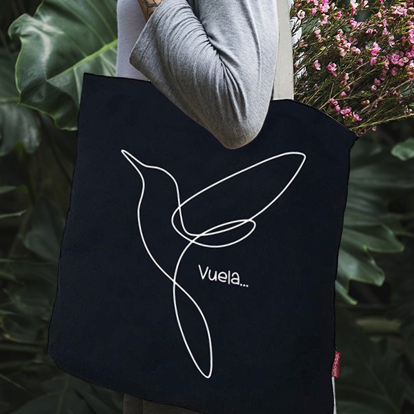 Totebags. Bolso grande modelo "VUELA"