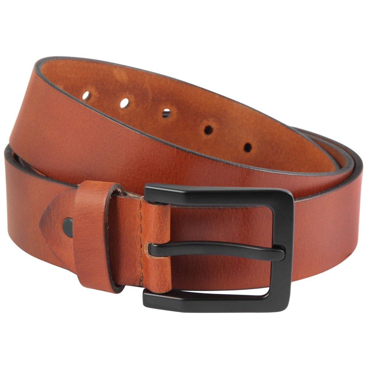 Leonardo Verrelli genuine leather belt, light brown