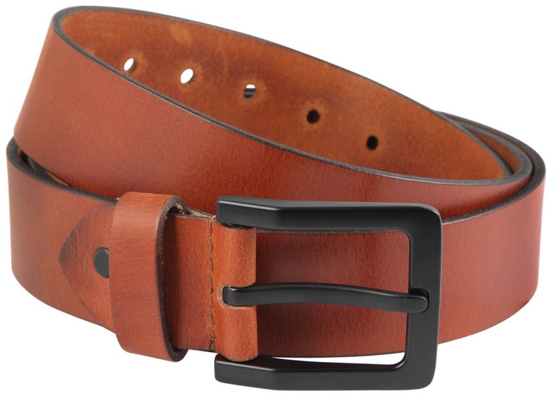 Leonardo Verrelli genuine leather belt, light brown