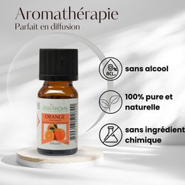 Essential Oil – Sweet Orange - 10 ml – Use for Diffusion – Packaged in France