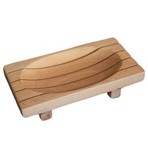 MSD-04 - Classic Naseberry Soap Dish - Grid Drainer