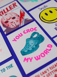 Riso-Druck „Du krokierst meine Welt“.