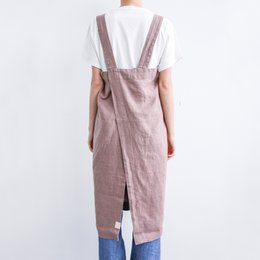 Tablier chasuble en lin Ashes of Roses