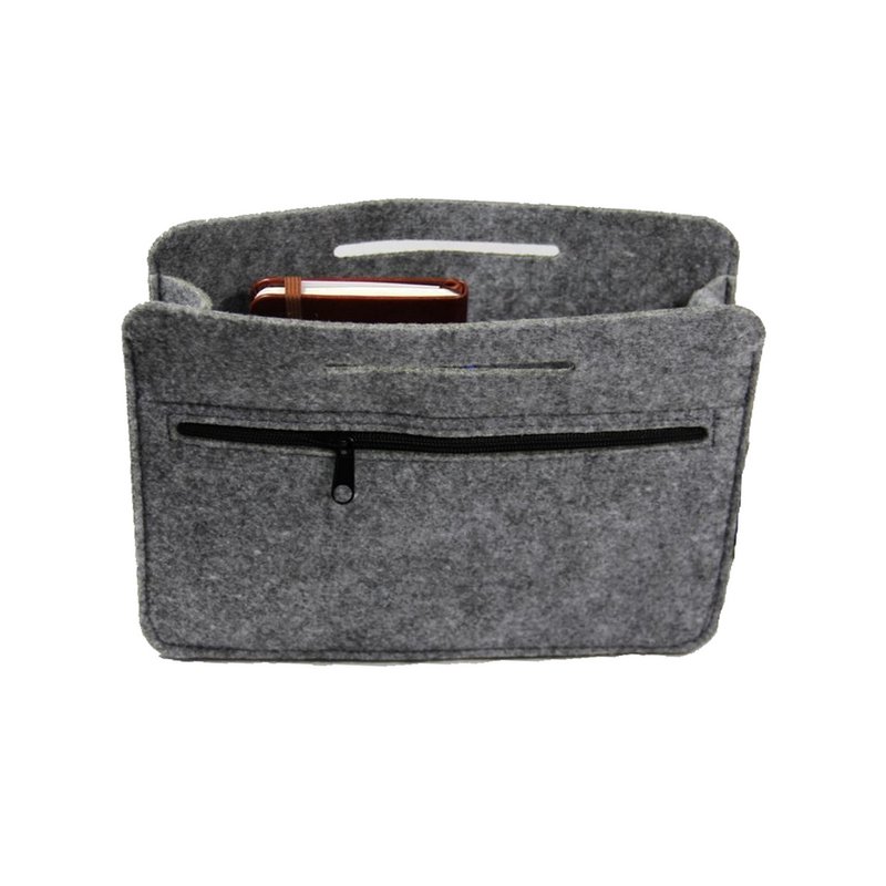 Garten-Organizer aus grauem Filz für Tasche Bertoni