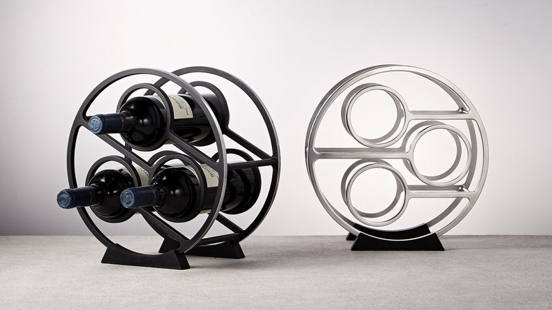 RACK - ZWART MET POOLSE RAND
