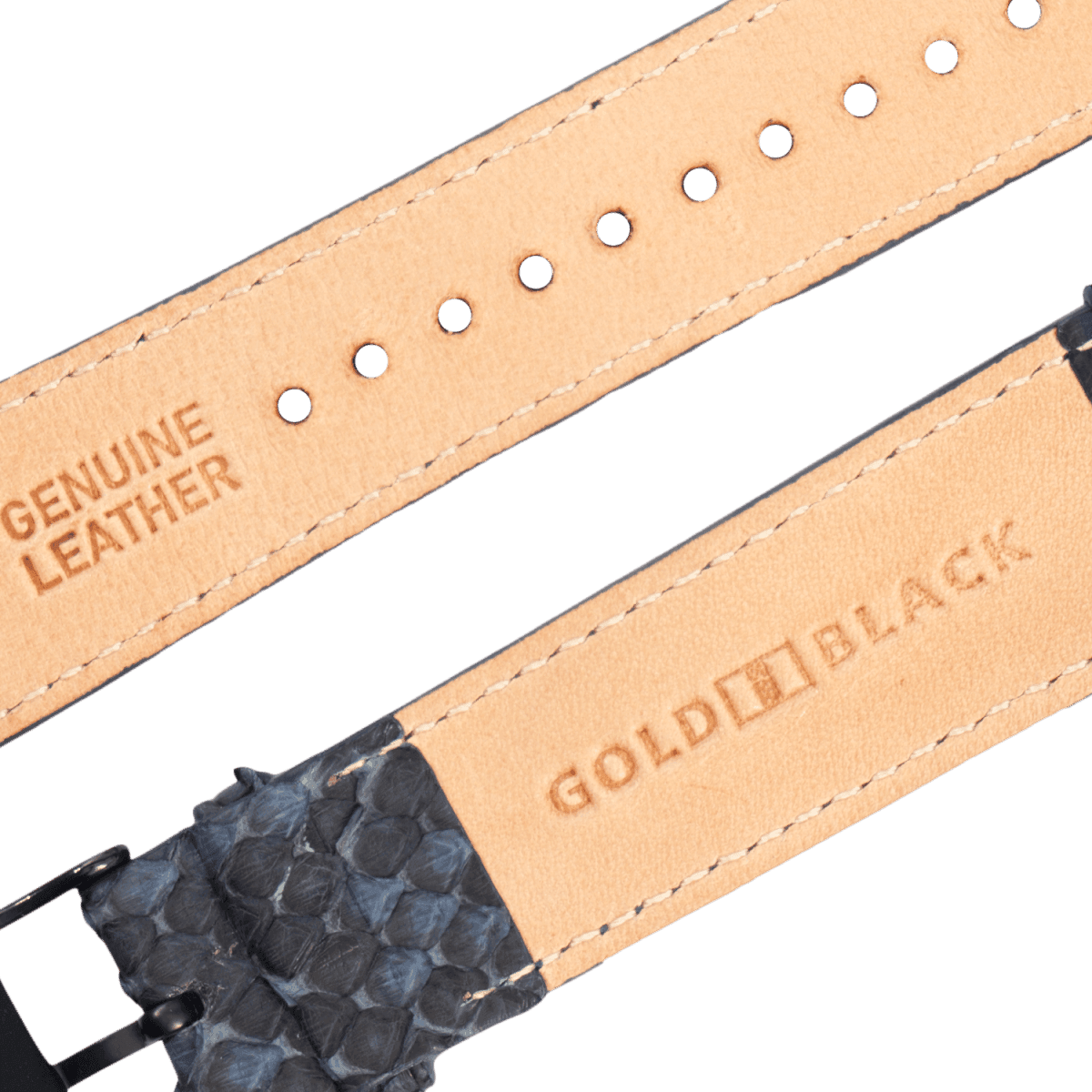 Apple Watch bracelet python navy blue (adapter black)