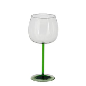 Riga wine glass green