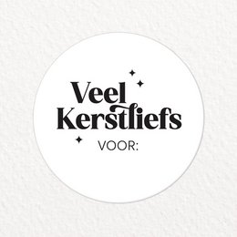 Stickers Kerst | 250 op rol | Veel Kerstliefs