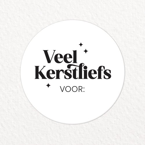 Stickers Kerst | 250 op rol | Veel Kerstliefs