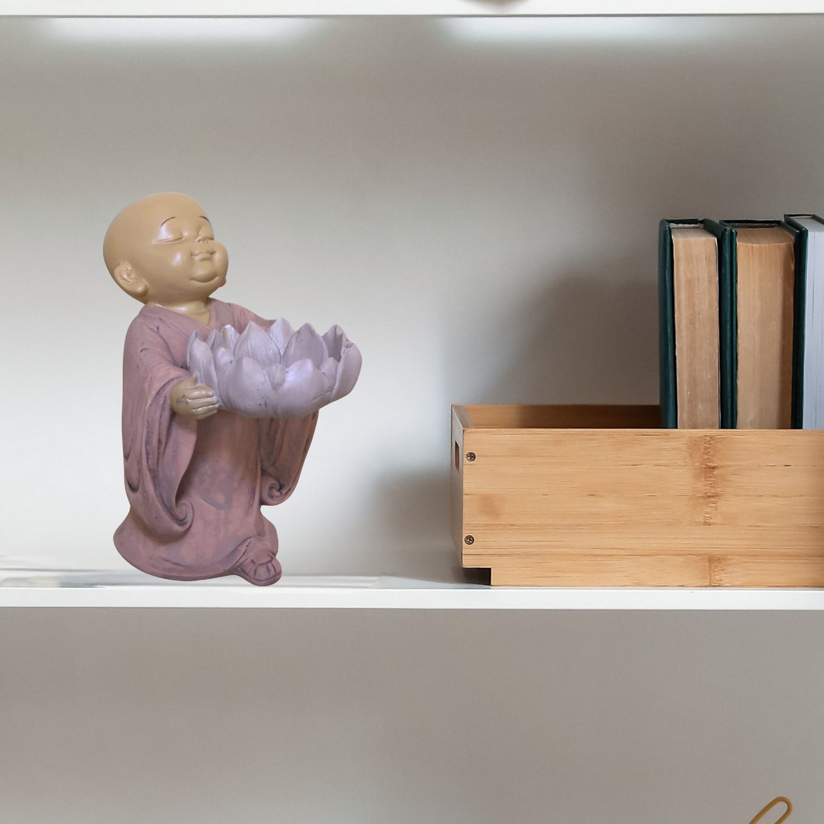 Statuetka Buddy Świecznik CH01 - Świecznik Tealight - Dekoracja Zen i Feng Shui - Szczęśliwy przedmiot - Pomysł na prezent Zen