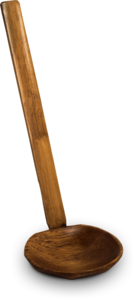Edo Ramen Spoon 18cm, bamboo