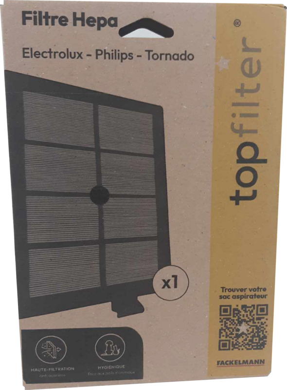 Hepa-filter voor Electrolux Philips en Tornado TopFilter stofzuigers