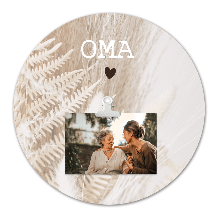 Kreis mit Foto Oma