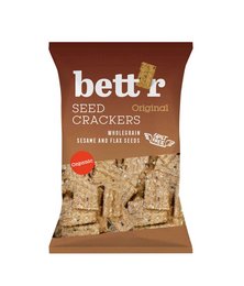 Wholesome, organic seed crackers made with a blend of whole grains. Crunchy texture and nutty flavor.