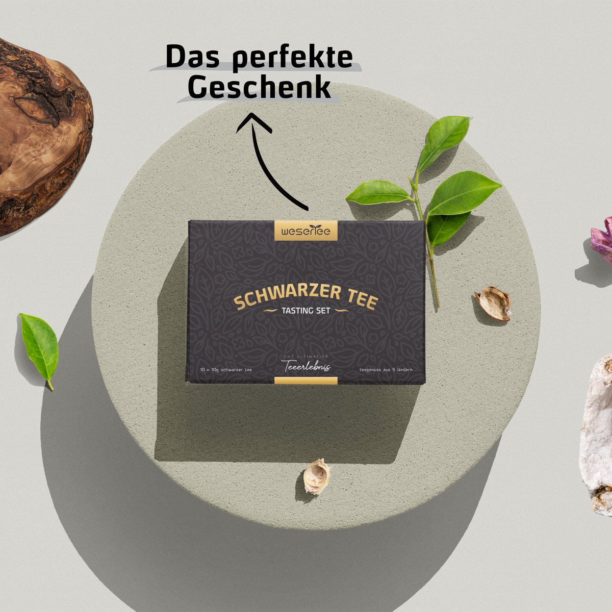 T-proefset - Schwarzer Tee