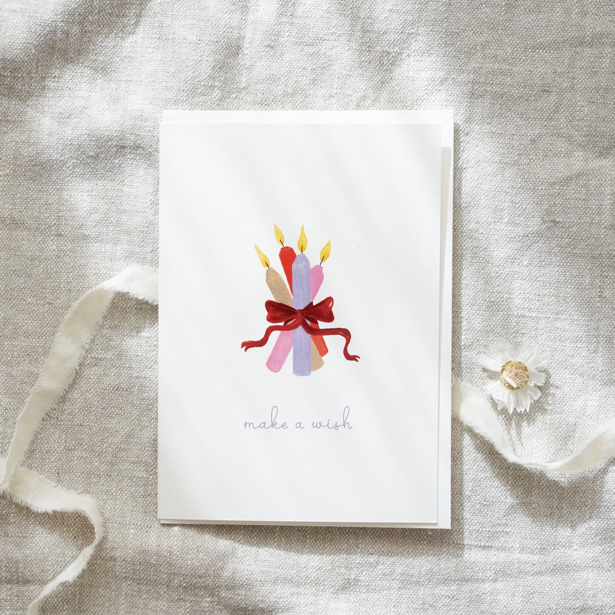 Grußkarte · Colorful wish | Candles