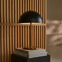 Lola Guld & Sort Bordlampe