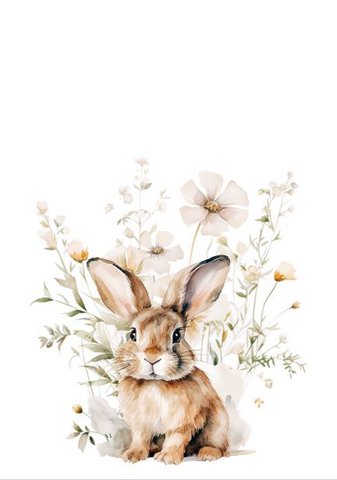 Duurzame kaart - Cute bunny