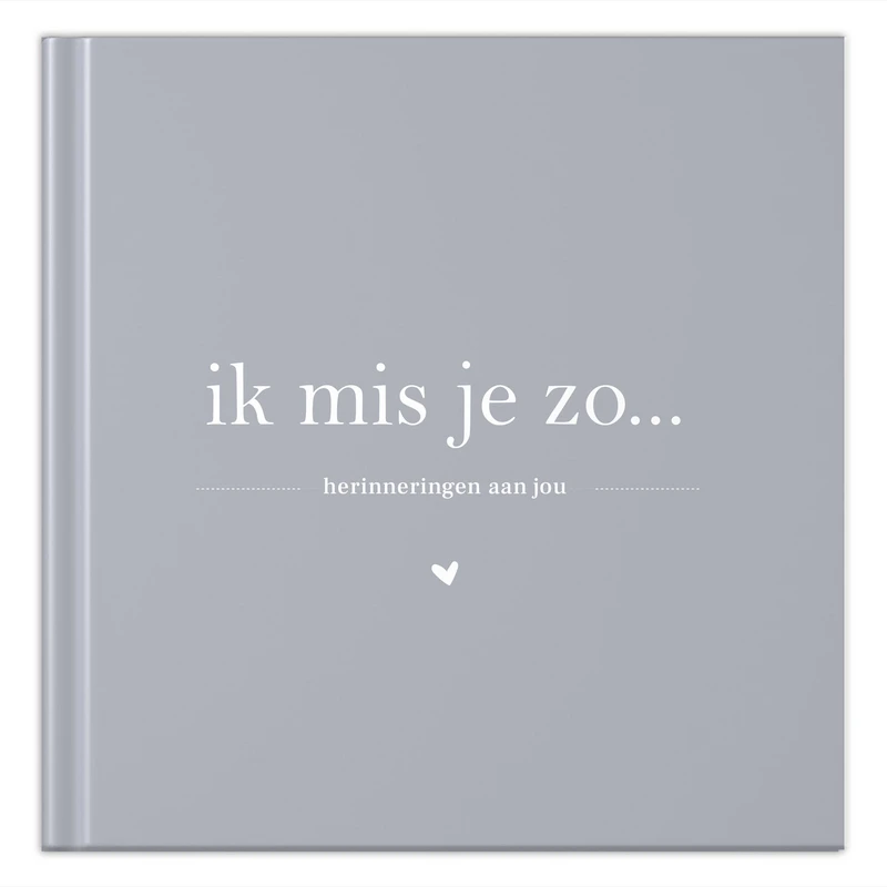 Phyllbooks I Miss You So Memory Book - Libro in lutto - Blue Grey