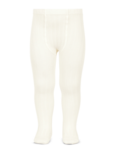 Condor tights with rib - beige (303)